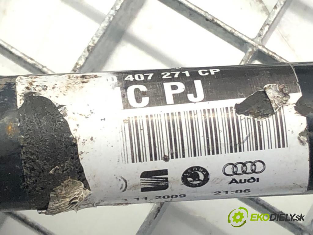 VW GOLF VI (5K1) 2008 - 2014    1.6 TDI 77 kW [105 KM] olej napędowy 2009 - 2012  Poloos ľavy predný 1K0407271CP