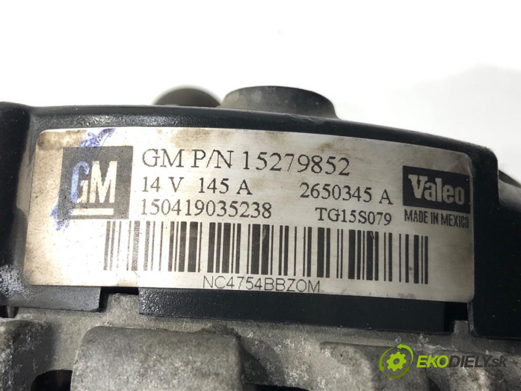 CHEVROLET EQUINOX 2003 - 2009    3.4 138 kW [188 KM] benzyna 2003 - 2009  Alternátor 15279852 (Alternátory)