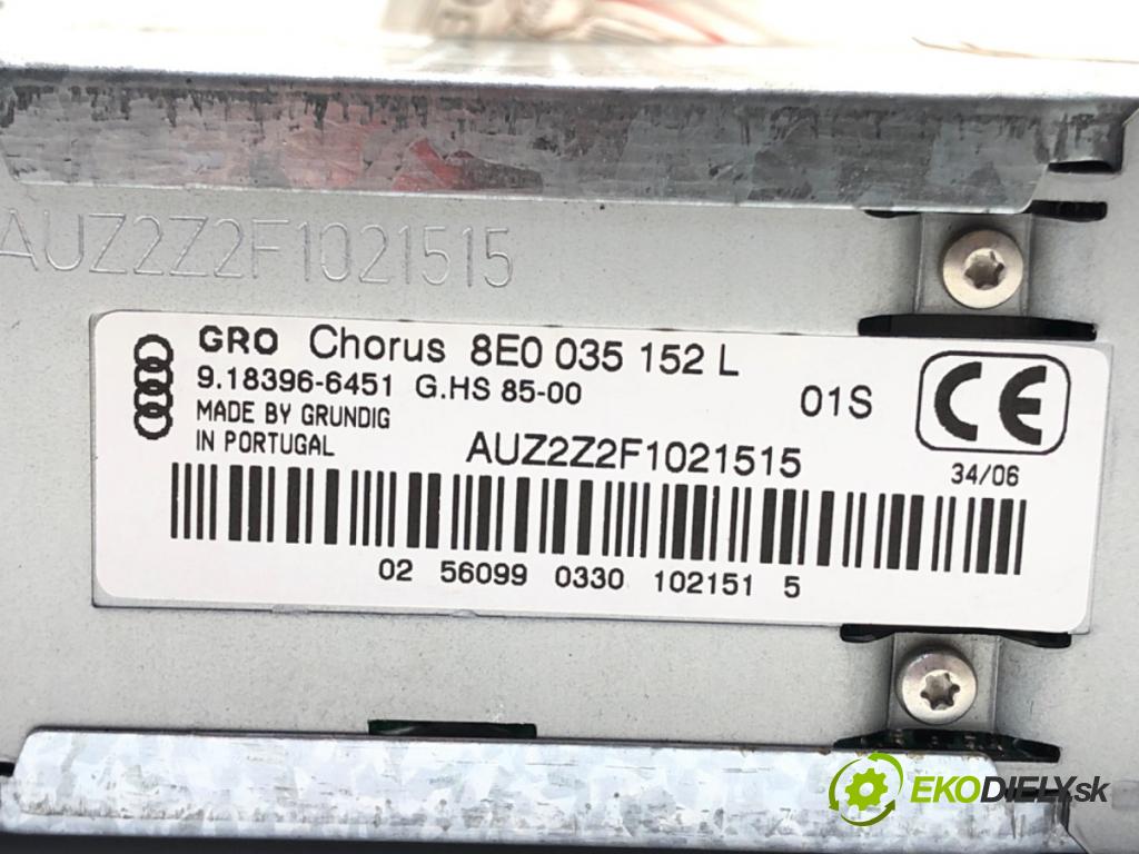 AUDI A4 B7 Avant (8ED) 2004 - 2008    2.0 TDI 103 kW [140 KM] olej napędowy 2004 - 2008  RADIO 8E0035152L (Audio zariadenia)