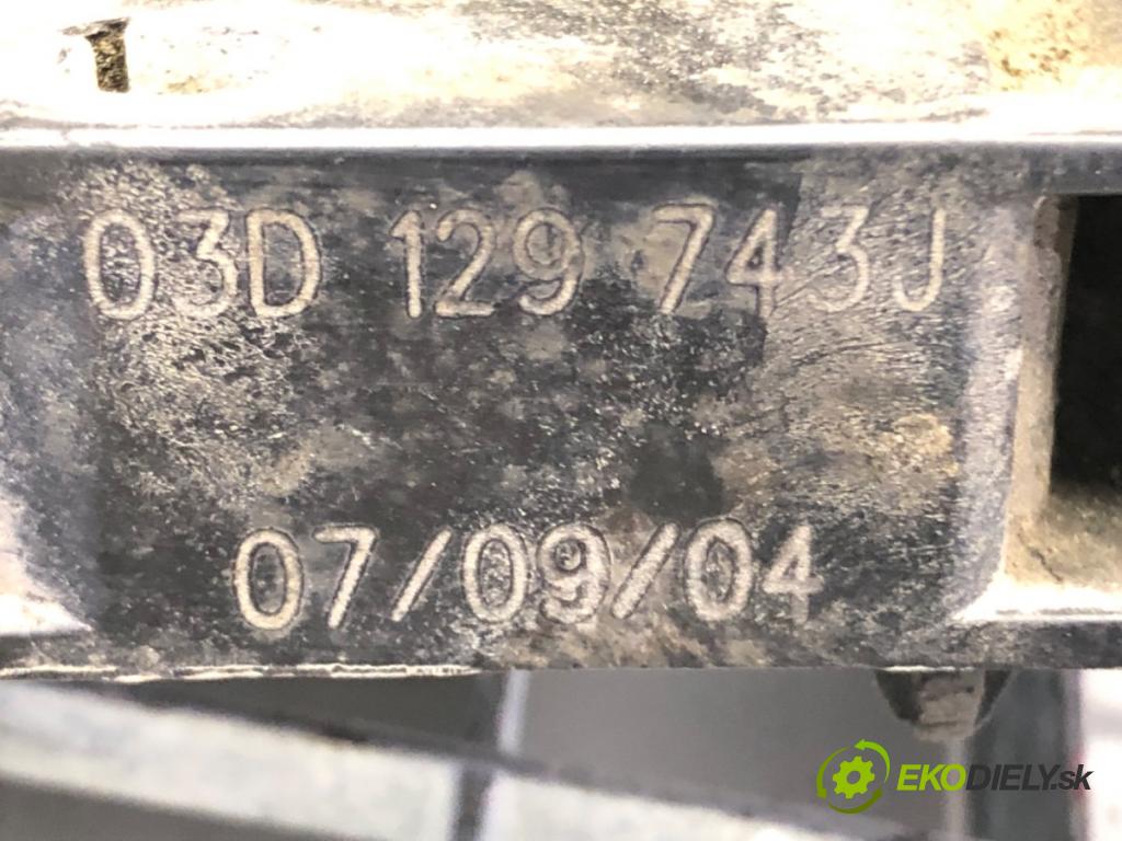 SKODA FABIA I (6Y2) 1999 - 2008    1.2 40 kW [54 KM] benzyna 2001 - 2007  Potrubie sacie, sanie 03D129743J (Sacie potrubia)