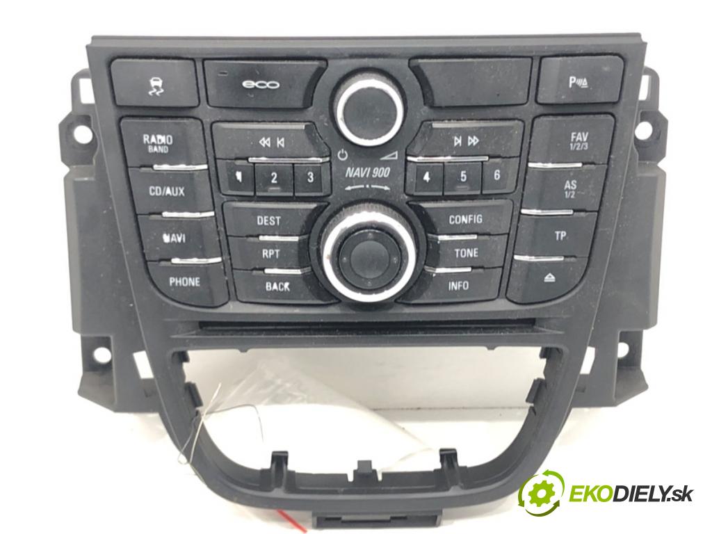 OPEL ASTRA J Sports Tourer (P10) 2010 - 2015    1.7 CDTI (35) 81 kW [110 KM] olej napędowy 2010 -   Panel ovládania radia 13360095 (Prepínače, spínače, tlačidlá a ovládače kúrenia)