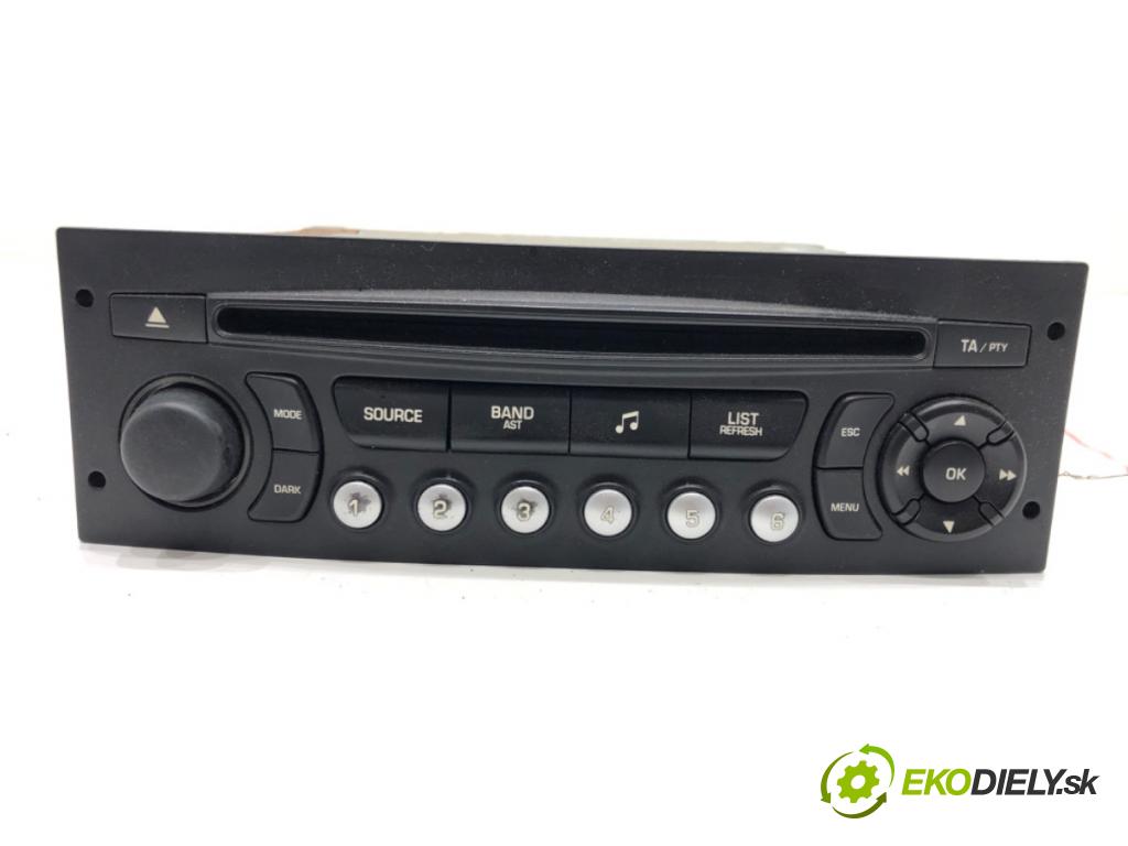 CITROEN C3 I (FC_, FN_) 2002 - 2022    1.1 i 44 kW [60 KM] benzyna 2002 - 2022  RADIO 96624490XT (Audio zariadenia)