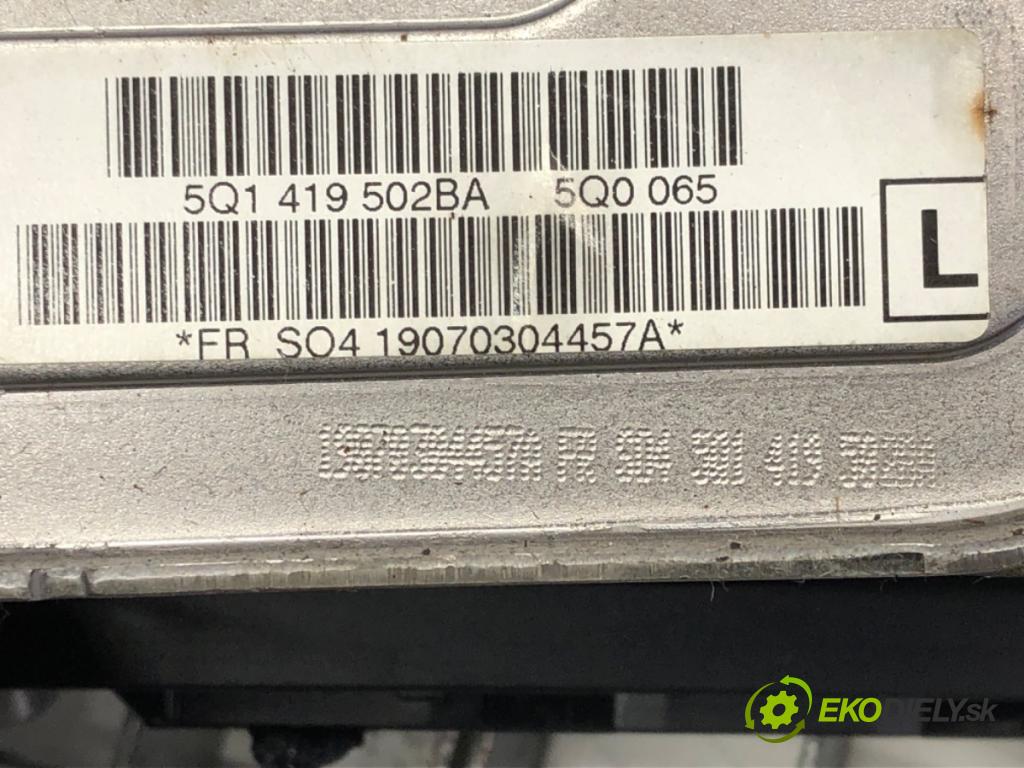 VW GOLF VII Variant (BA5, BV5) 2013 - 2022    1.6 TDI 85 kW [115 KM] olej napędowy 2016 - 2022  Hriadeľ, tyč volantu 5Q1419502BA (Tyče riadenia (volantu))