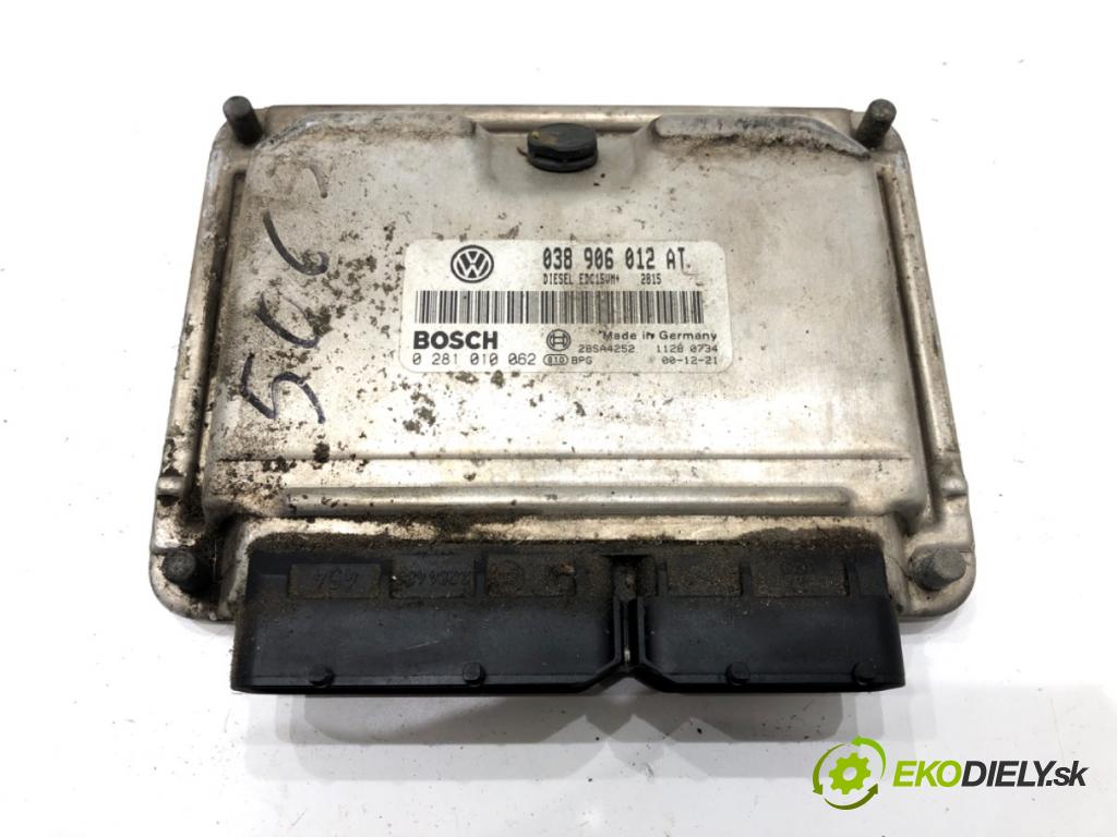 SEAT LEON (1M1) 1999 - 2006    1.9 TDI 81 kW [110 KM] olej napędowy 1999 - 2006  riadiaca jednotka Motor 038906012AT (Riadiace jednotky)