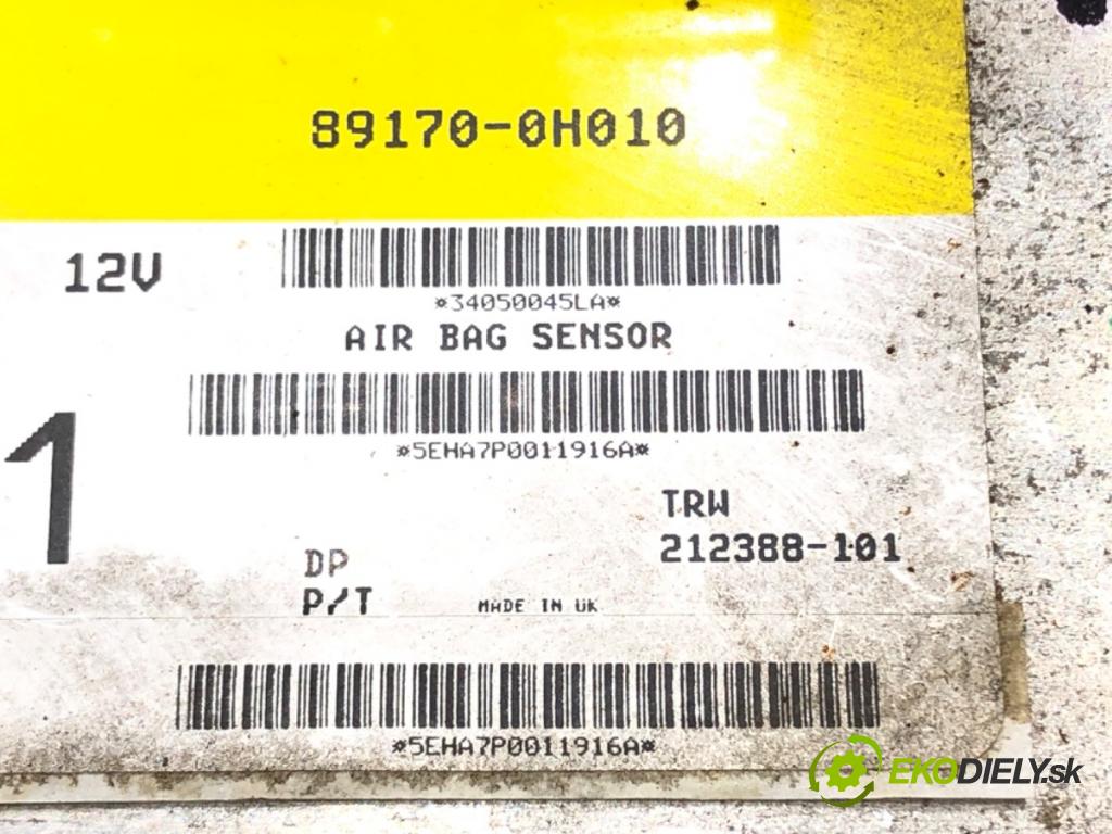 CITROEN C1 (PM_, PN_) 2005 - 2014    1.0 50 kW [68 KM] benzyna 2005 - 2014  senzor airbag 89170-0H010 (Snímače)