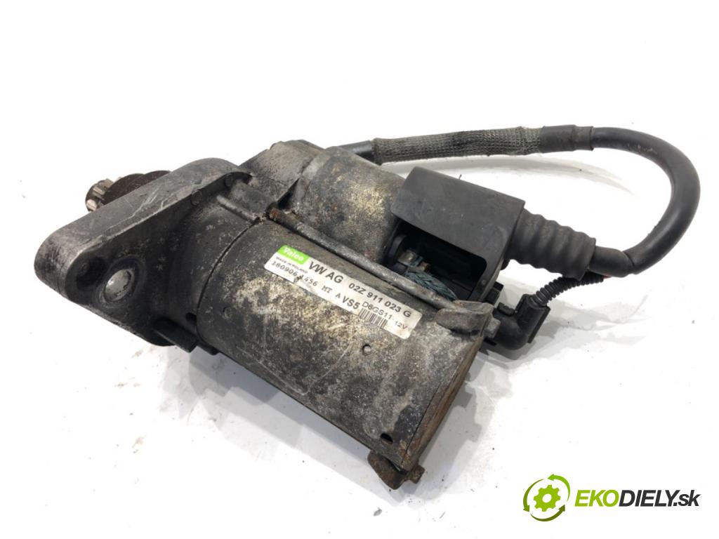 VW GOLF V (1K1) 2003 - 2010    1.4 TSI 103 kW [140 KM] benzyna 2006 - 2008  Štartér 02Z911023G (Štartéry)