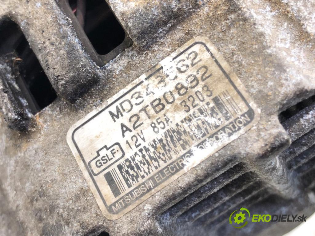 MITSUBISHI PAJERO PININ I (H6_W, H7_W) 1999 - 2007    1.8 (H76W, H66W) 84 kW [114 KM] benzyna 2001 - 200  Alternátor A2TB0892 MD343562 (Alternátory)