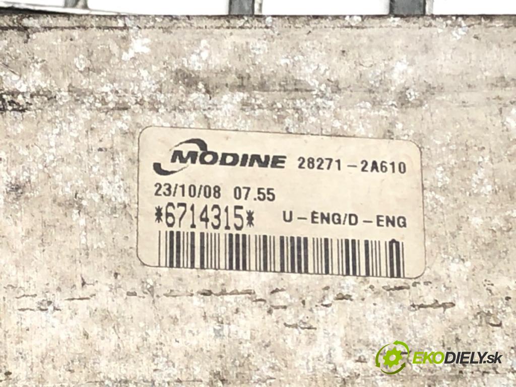 KIA CEED SW (ED) 2007 - 2012    2.0 CRDi 140 103 kW [140 KM] olej napędowy 2007 - 2012  intercooler 28271-2A610 (Chladiče nasávaného vzduchu (intercoolery))