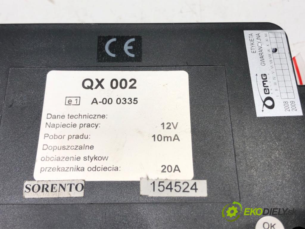 KIA SORENTO I (JC) 2002 - 2022    2.5 CRDi 125 kW [170 KM] olej napędowy 2006 - 2022  Modul alarmu QX002 (Ostatné)