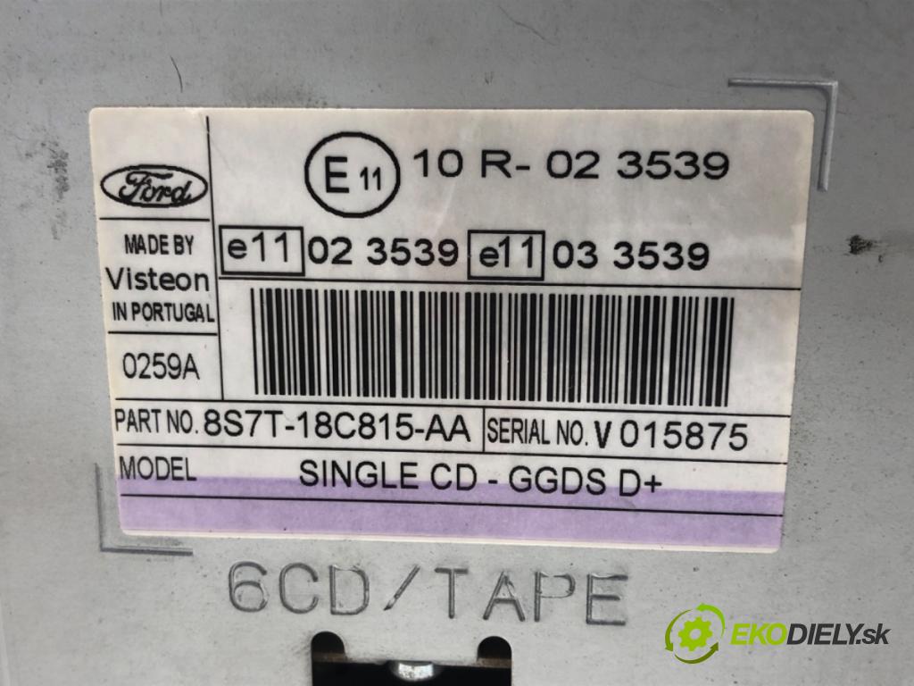 FORD GALAXY II (WA6) 2006 - 2015    2.0 TDCi 103 kW [140 KM] olej napędowy 2006 - 2015  RADIO 8S7T-18C815-AA (Audio zariadenia)