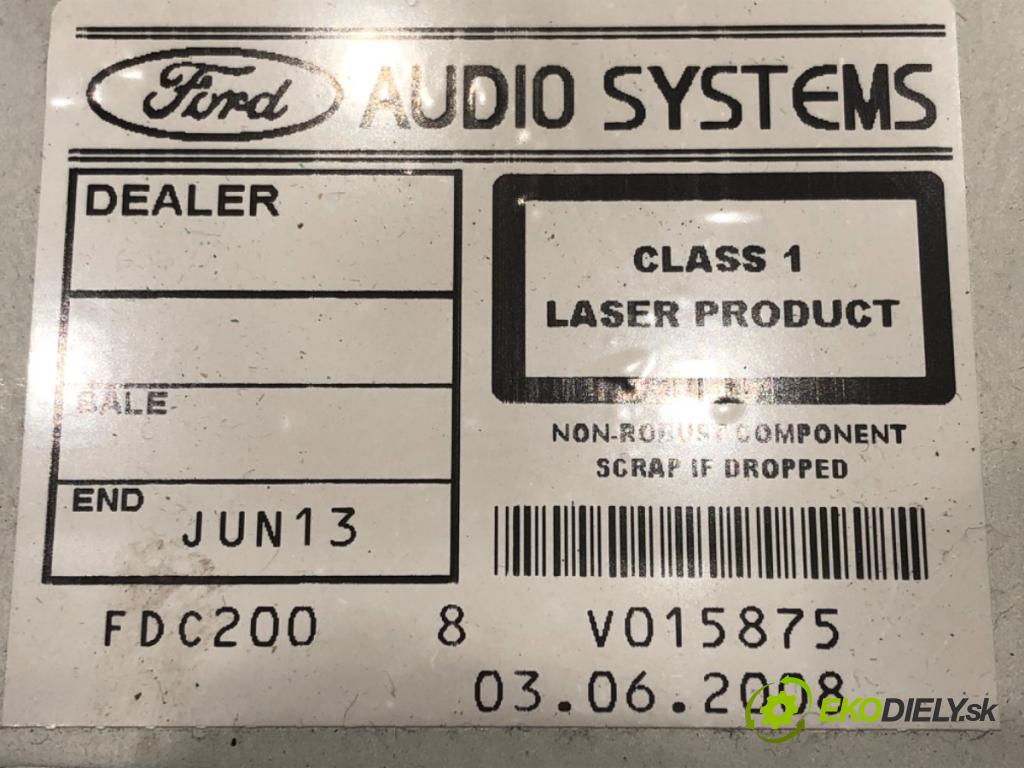 FORD GALAXY II (WA6) 2006 - 2015    2.0 TDCi 103 kW [140 KM] olej napędowy 2006 - 2015  RADIO 8S7T-18C815-AA (Audio zariadenia)