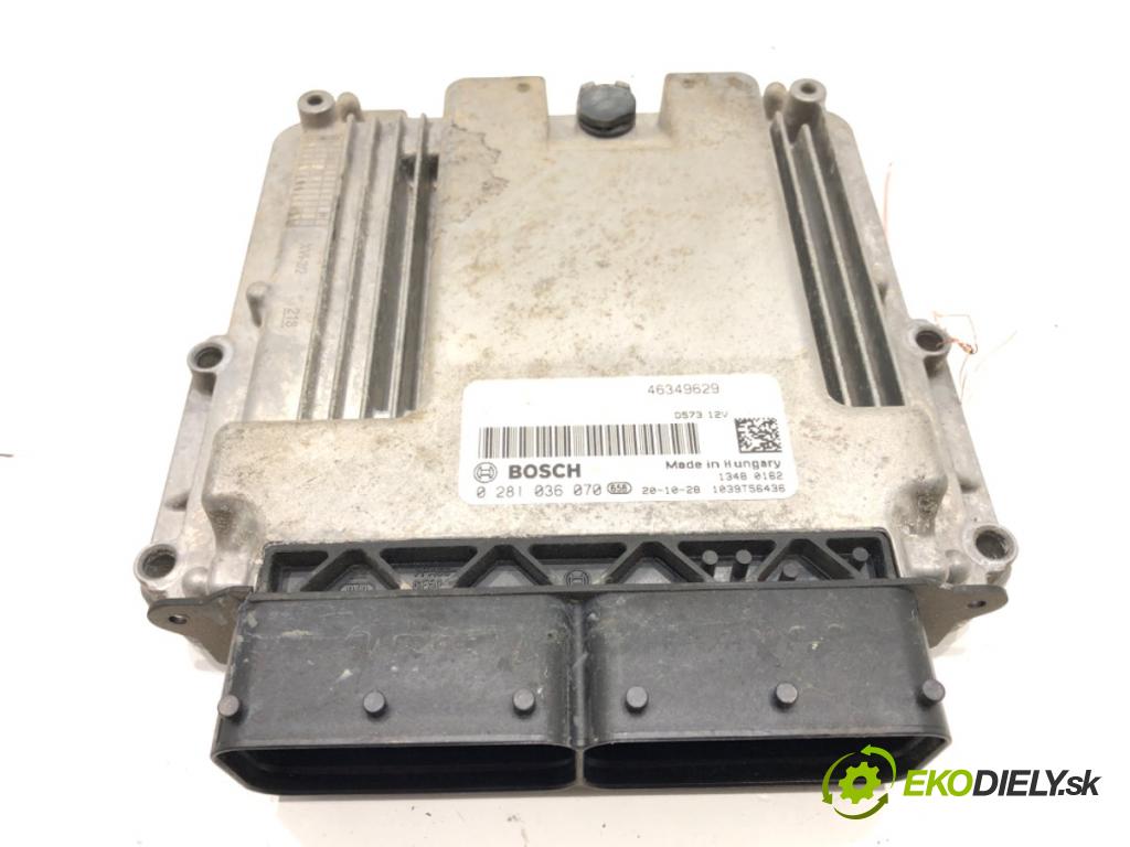 FIAT DOBLO Cargo (263_) 2010 - 2022    1.6 D Multijet 77 kW [105 KM] olej napędowy 2010 -  riadiaca jednotka Motor 46349629 0281036070 (Riadiace jednotky)