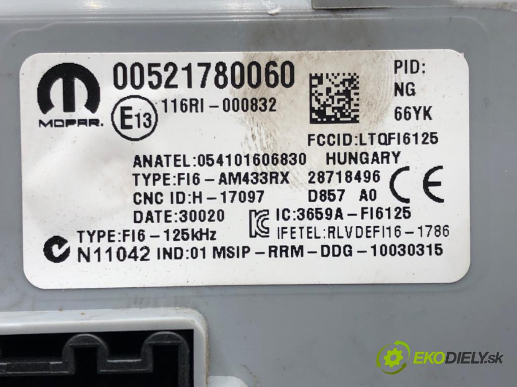 FIAT DOBLO Cargo (263_) 2010 - 2022    1.6 D Multijet 77 kW [105 KM] olej napędowy 2010 -  modul BSI 00521780060 (Pojistkové skříňky)