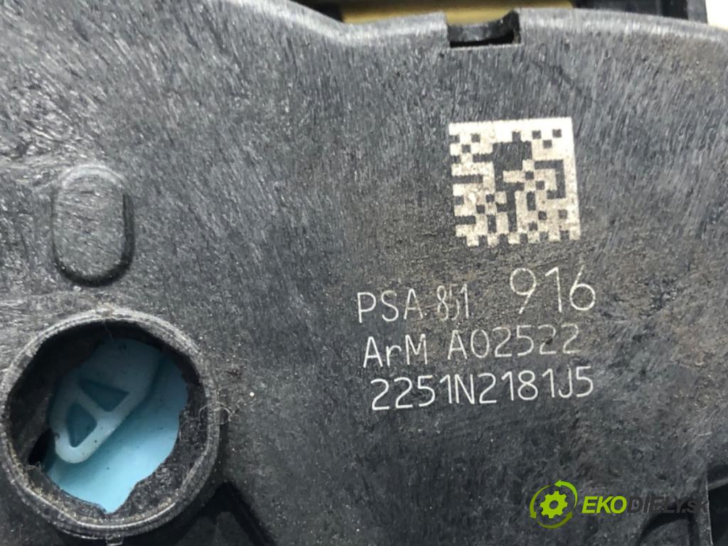 PEUGEOT 508 SW I (8E_) 2010 - 2018    1.6 HDi 82 kW [112 KM] olej napędowy 2010 - 2018  zámok dveře levý přední část 851916