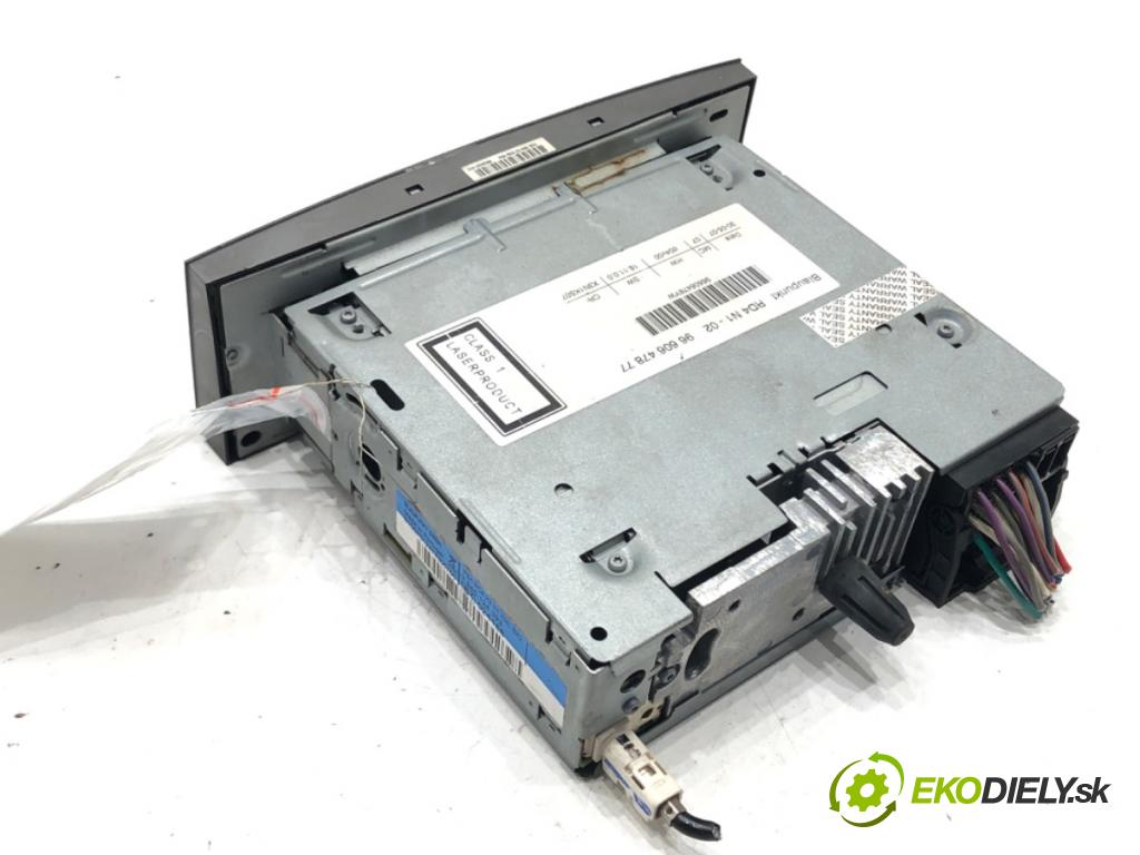 CITROEN C5 II (RC_) 2004 - 2022    1.6 HDi (RC8HZB) 80 kW [109 KM] olej napędowy 2004  RADIO 9660647877 (Audio zariadenia)