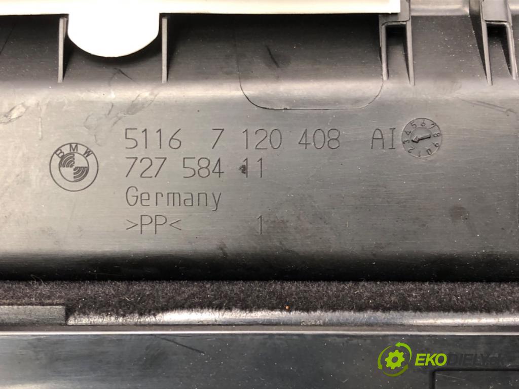 BMW 3 Touring (E91) 2004 - 2012    318 d 90 kW [122 KM] olej napędowy 2005 - 2007  Priehradka, kastlík spolujazdca  (Priehradky, kastlíky)