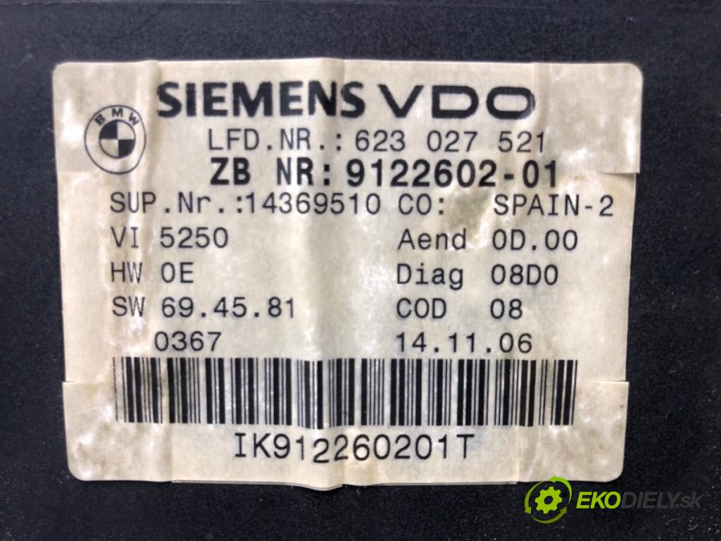 BMW 3 Touring (E91) 2004 - 2012    318 d 90 kW [122 KM] olej napędowy 2005 - 2007  Prístrojovka 9122602 (Prístrojové dosky, displeje)