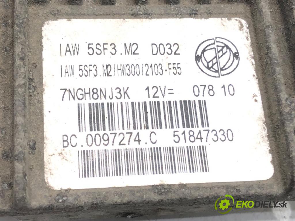 FIAT GRANDE PUNTO (199_) 2005 - 2022    1.4 (199AXB11, 199AXB1A, 199BXB1A, 199AXL1A) 57 kW  riadiaca jednotka Motor 51847330 (Riadiace jednotky)