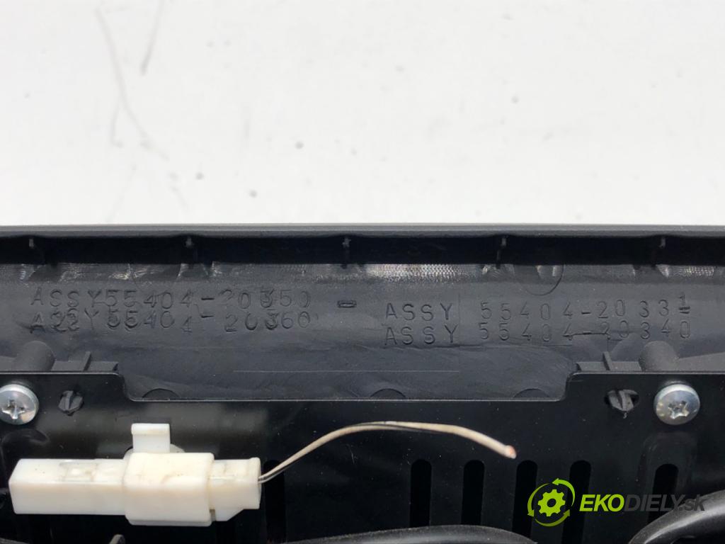 TOYOTA AVENSIS (_T25_) 2003 - 2008    2.4 (AZT251_) 120 kW [163 KM] benzyna 2003 - 2008  Dislpej 55404-20350 (Prístrojové dosky, displeje)