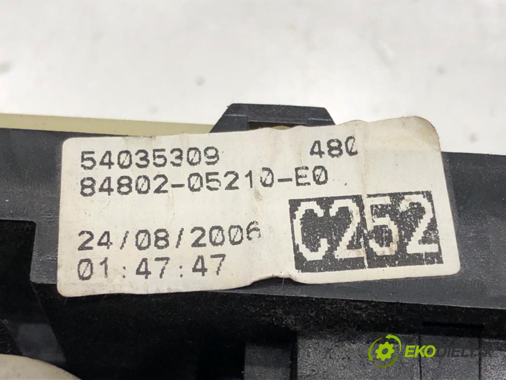 TOYOTA AVENSIS (_T25_) 2003 - 2008    2.4 (AZT251_) 120 kW [163 KM] benzyna 2003 - 2008  Prepínač okien 84802-05210 (Prepínače, spínače, tlačidlá a ovládače kúrenia)