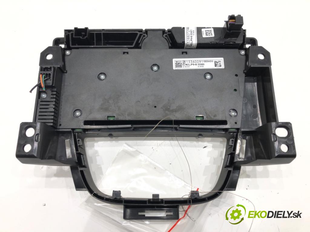 OPEL ASTRA J (P10) 2009 - 2015    1.4 Turbo (68) 103 kW [140 KM] benzyna 2009 - 2015  Panel ovládania radia 13360091 (Prepínače, spínače, tlačidlá a ovládače kúrenia)