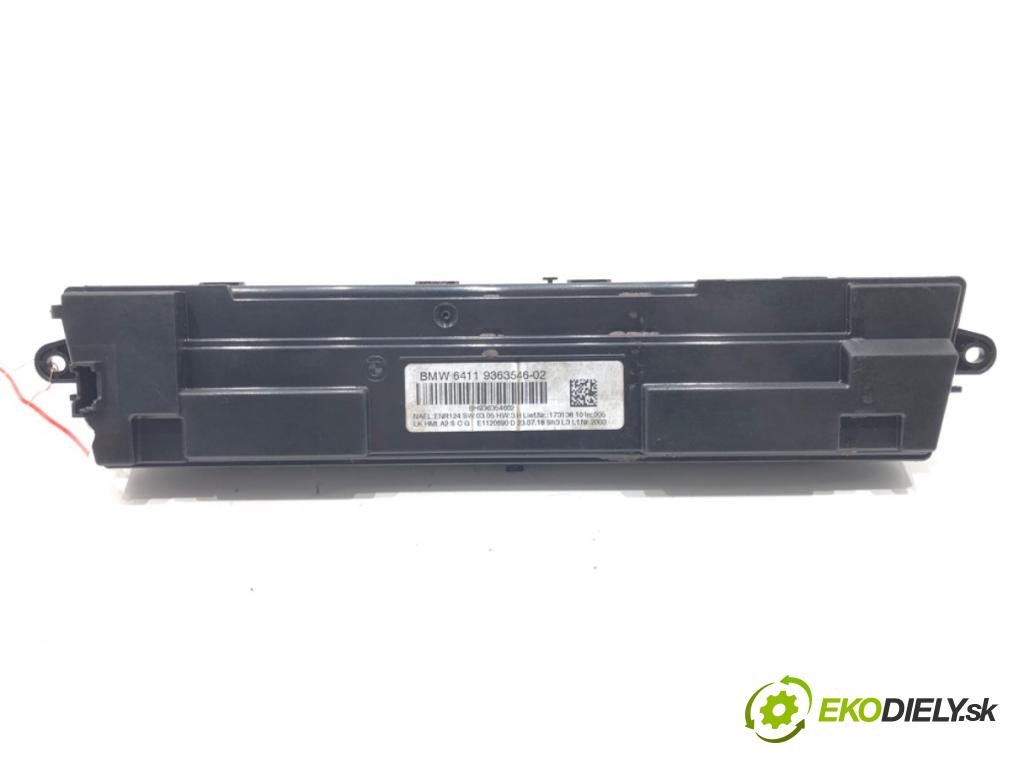 BMW 3 (F30, F80) 2011 - 2018    330 i xDrive 185 kW [252 KM] benzyna 2015 - 2018  Panel ovládania kúrenia 9363546 (Prepínače, spínače, tlačidlá a ovládače kúrenia)