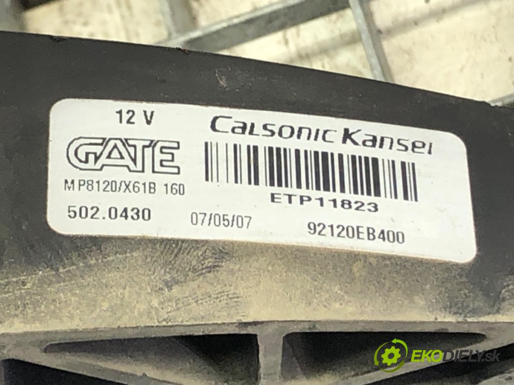 NISSAN PATHFINDER III (R51) 2005 - 2022    2.5 dCi 4WD 126 kW [171 KM] olej napędowy 2006 - 2  Ventilátor klimatizácie 92120EB400 (Ventilátory chladičov klimatizácie)