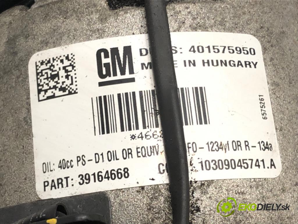 OPEL ASTRA J Sports Tourer (P10) 2010 - 2015    1.6 CDTi (35) 100 kW [136 KM] olej napędowy 2013 -  kompresor klimatizace 401575950 (Kompresory)