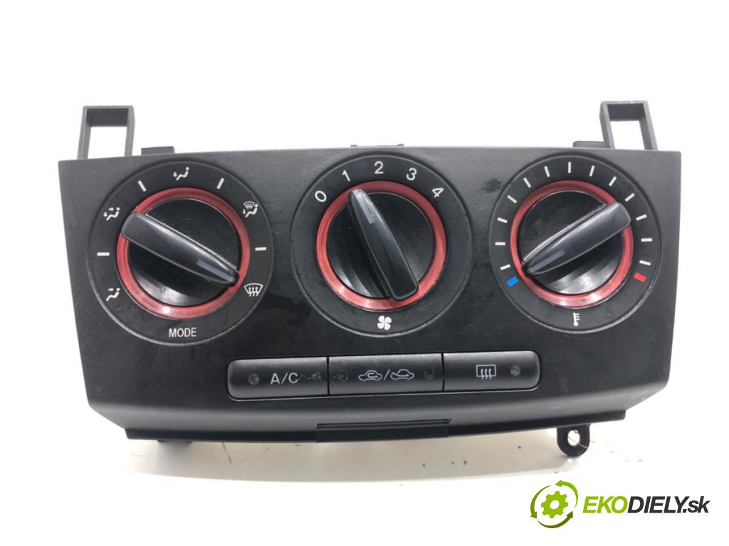 MAZDA 3 (BK) 2003 - 2009    1.6 DI Turbo 80 kW [109 KM] olej napędowy 2004 - 2  Panel ovládania kúrenia  (Prepínače, spínače, tlačidlá a ovládače kúrenia)