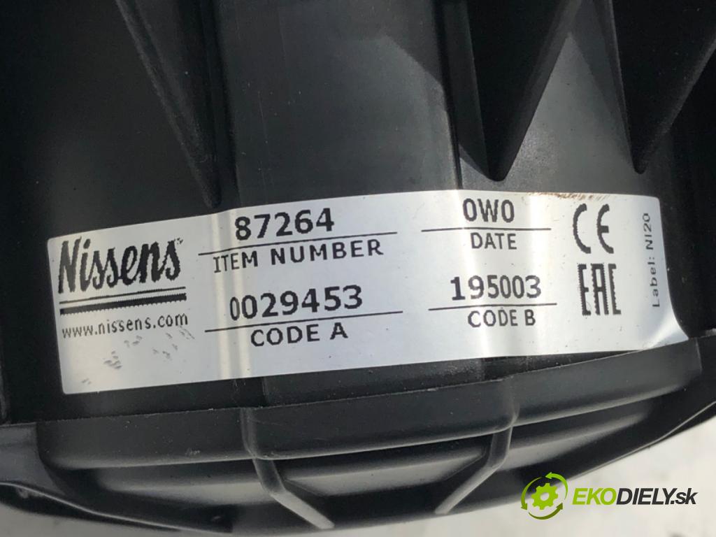 OPEL ASTRA J (P10) 2009 - 2015    1.4 Turbo (68) 103 kW [140 KM] benzyna 2009 - 2015  ventilátor kúrenia 87264