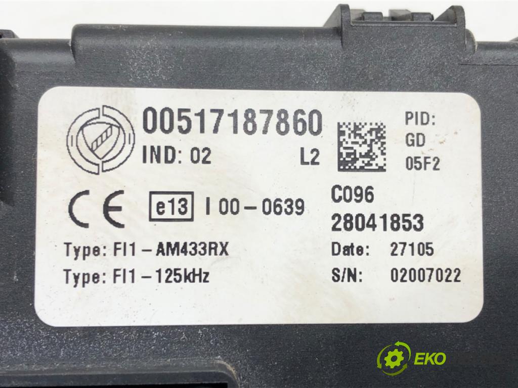 FIAT GRANDE PUNTO (199_) 2005 - 2022    1.2 48 kW [65 KM] benzyna 2005 - 2022  modul BSI 00517187860 (Pojistkové skříňky)