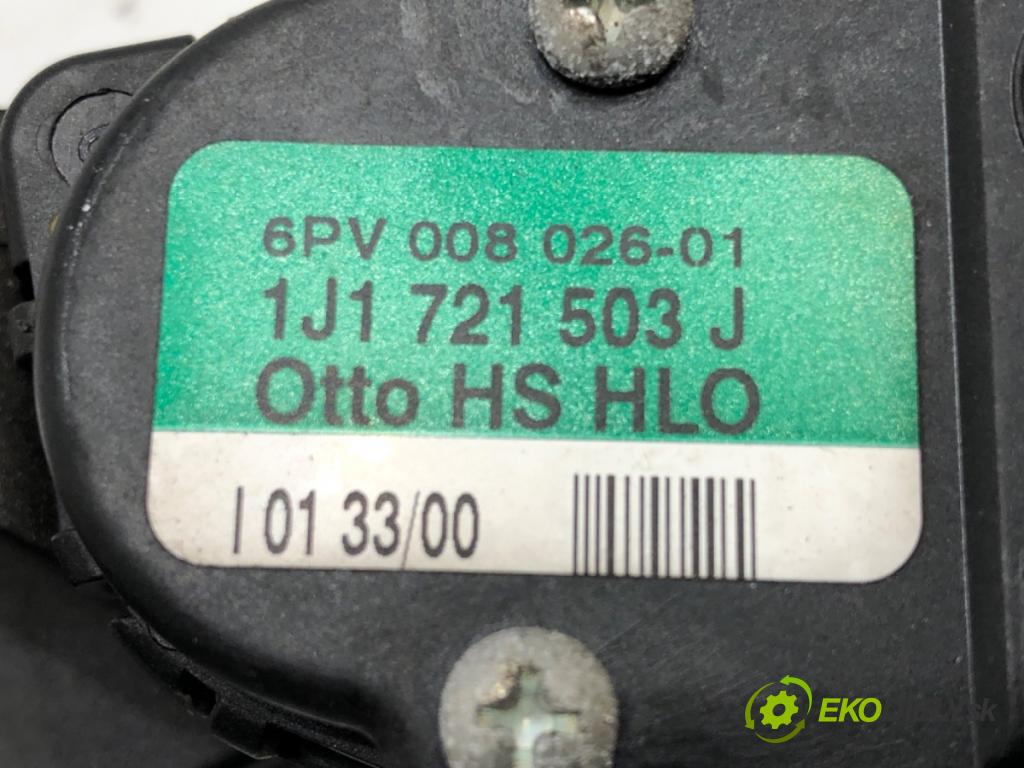 AUDI A3 (8L1) 1996 - 2006    1.6 75 kW [102 KM] benzyna 2000 - 2003  Potenciometer plynu 1J1721503J (Pedále)