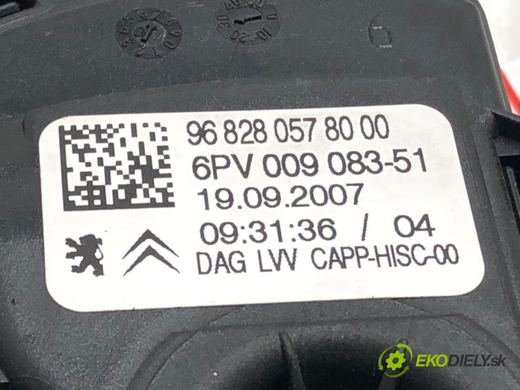 PEUGEOT 207 SW (WK_) 2007 - 2013    1.6 16V 88 kW [120 KM] benzyna 2007 - 2013  Potenciometer plynu 6PV009083-51 (Pedále)