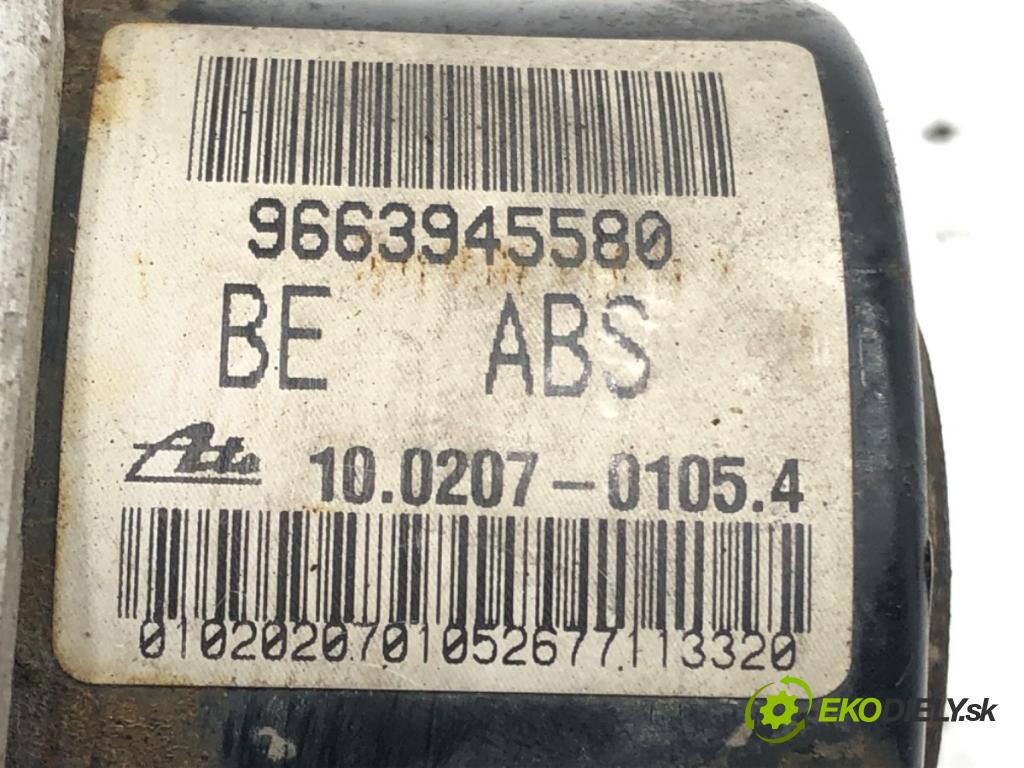 PEUGEOT 207 SW (WK_) 2007 - 2013    1.6 16V 88 kW [120 KM] benzyna 2007 - 2013  Pumpa ABS 9663945580 (Pumpy ABS)