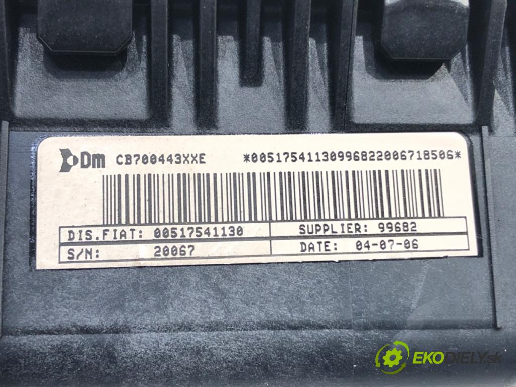 FIAT GRANDE PUNTO (199_) 2005 - 2022    1.3 D Multijet (199.AXD11, 199.AXD1A, 199.AXD1B,... 66 kW [90 KM] olej napędowy 2005 - 2010  AirBag spolujazdca 00517541130 (Airbagy)