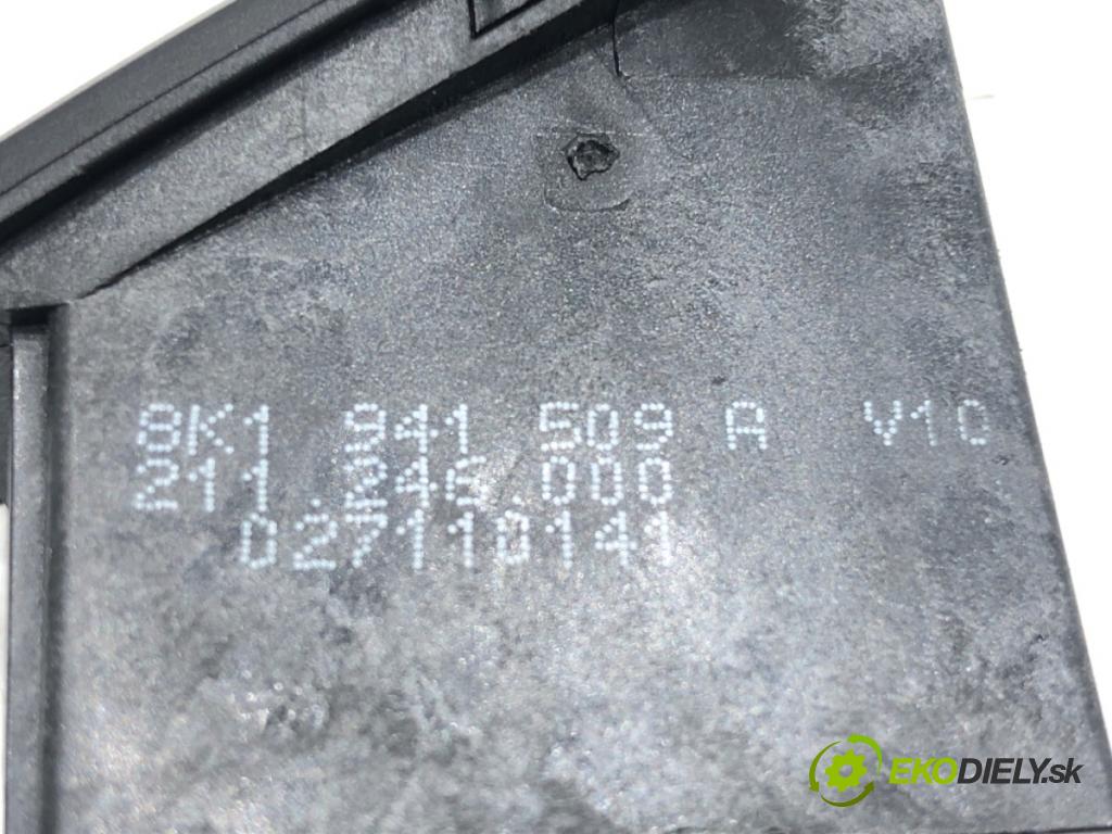 AUDI A4 B8 (8K2) 2007 - 2015    2.0 TFSI quattro 155 kW [211 KM] benzyna 2008 - 20  Spínač svetiel výstražných (núdzových) 8K1941509A (Prepínače, spínače, tlačidlá a ovládače kúrenia)