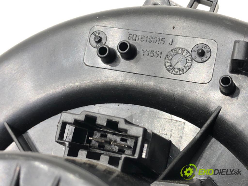 VW POLO V (6R1, 6C1) 2009 - 2022    1.4 (6R1) 63 kW [85 KM] benzyna 2009 - 2014  ventilátor kúrenia 6Q1819015J