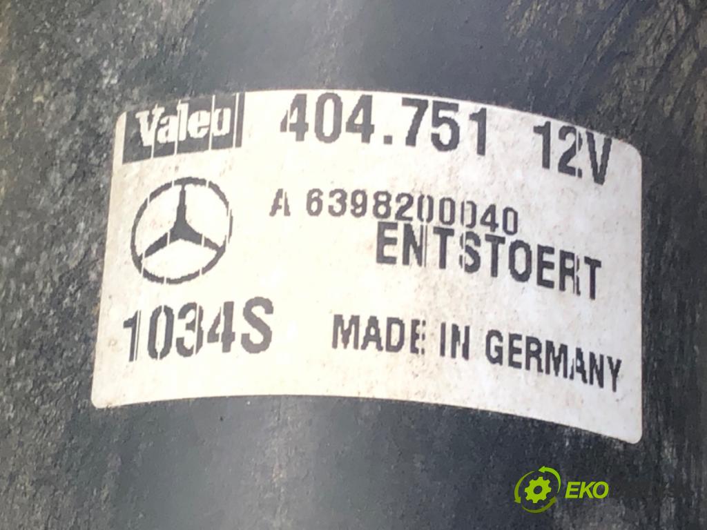 MERCEDES-BENZ VITO Autobus (W639) 2003 - 2022    111 CDI (639.701, 639.703, 639.705) 80 kW [109 KM]  Mechanizmus stieračov predný A6398200040 (Motorčeky stieračov predné)