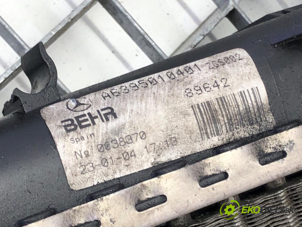 MERCEDES-BENZ VITO Autobus (W639) 2003 - 2022    111 CDI (639.701, 639.703, 639.705) 80 kW [109 KM] olej napędowy 2003 - 2022  Chladič vody A6395010401 (Chladiče vody)