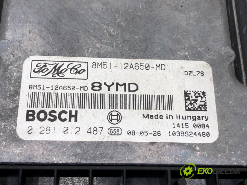 FORD C-MAX (DM2) 2007 - 2010    1.6 TDCi 80 kW [109 KM] olej napędowy 2007 - 2010  riadiaca jednotka Motor 8M51-12A650-MD (Riadiace jednotky)