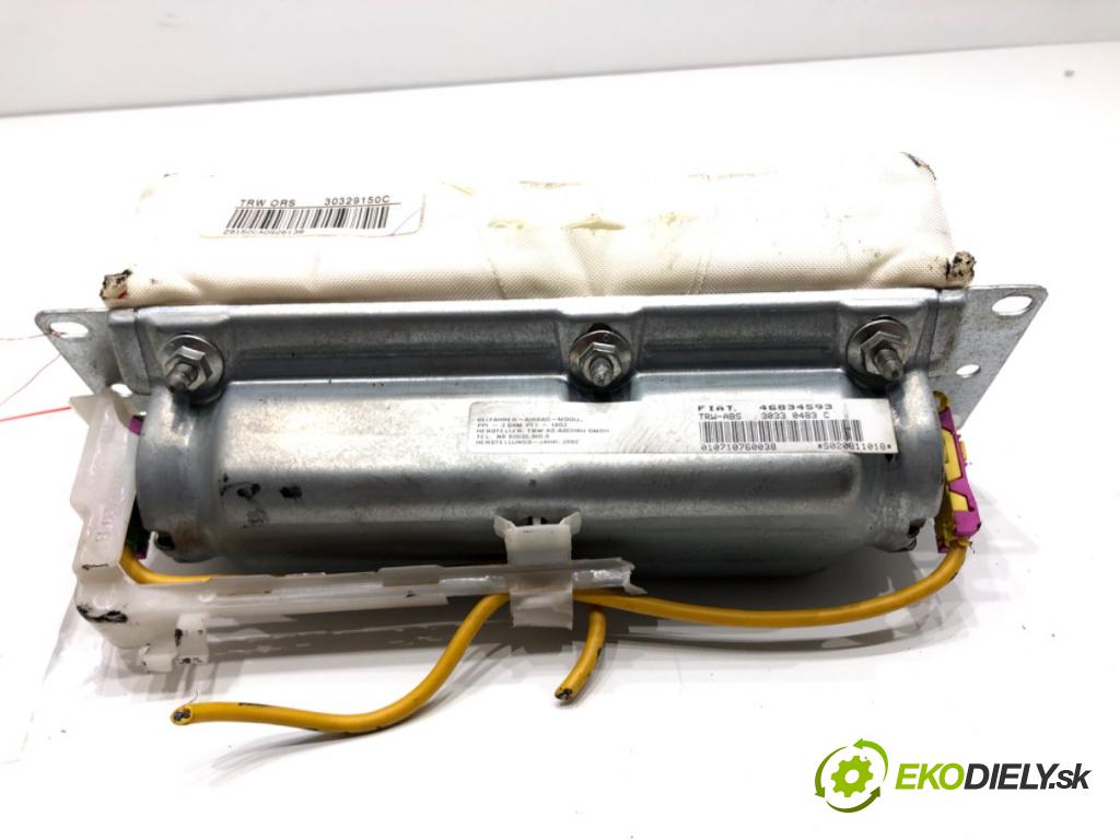 FIAT STILO (192_) 2001 - 2010    1.2 16V (192_XA1B) 59 kW [80 KM] benzyna 2002 - 2006  AirBag spolujazdca 46834593 (Airbagy)