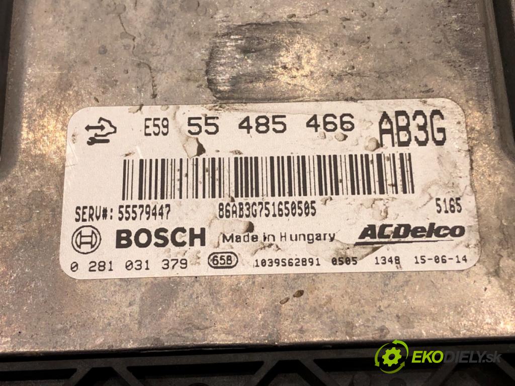 OPEL INSIGNIA A (G09) 2008 - 2017    2.0 CDTI (68) 88 kW [120 KM] olej napędowy 2012 -   riadiaca jednotka Motor 55485466 (Riadiace jednotky)