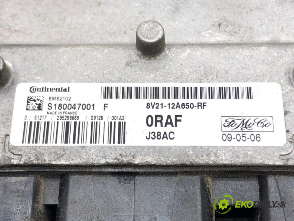 FORD FIESTA VI (CB1, CCN) 2008 - 2022    1.25 44 kW [60 KM] benzyna 2008 - 2017  riadiaca jednotka Motor 8V21-12A650-RF (Riadiace jednotky)