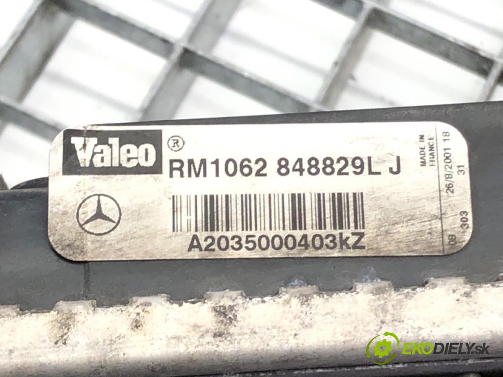 MERCEDES-BENZ KLASA C (W203) 2000 - 2007    C 180 (203.035) 95 kW [129 KM] benzyna 2000 - 2002  Chladič vody A2035000403KZ (Chladiče vody)