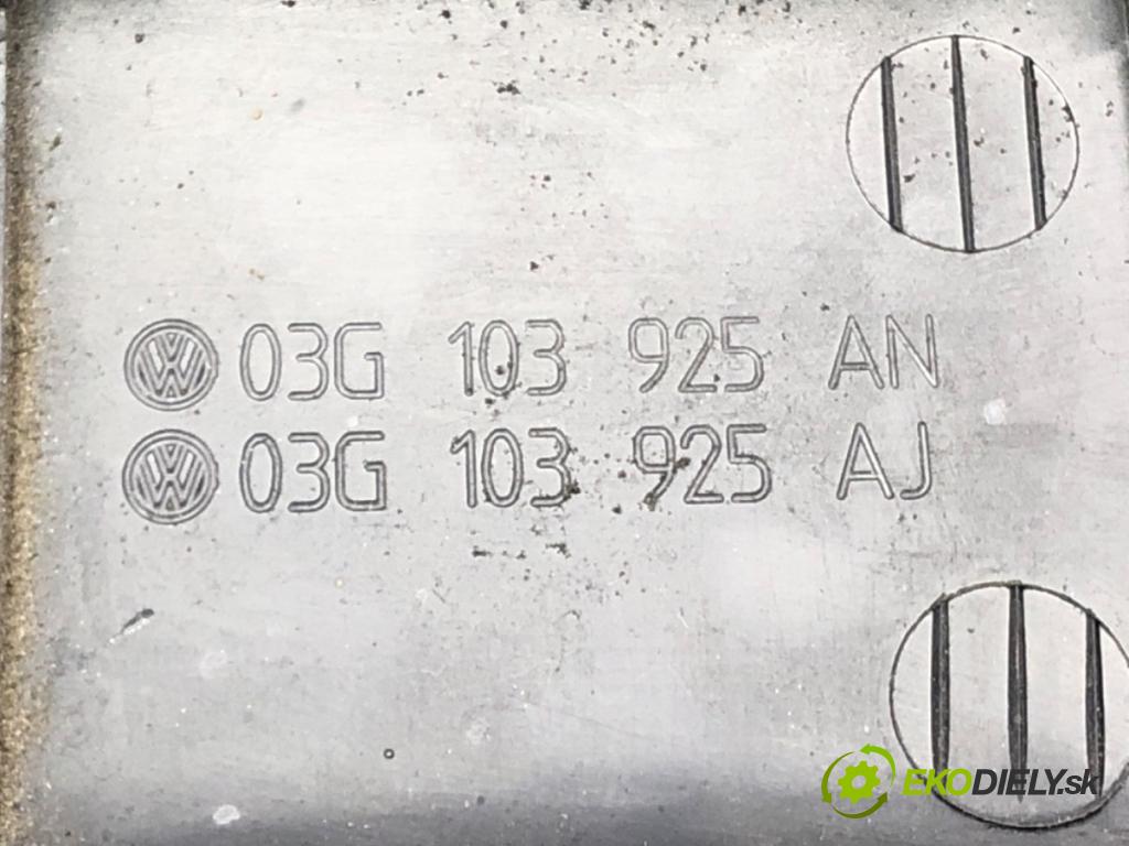 VW GOLF V (1K1) 2003 - 2010    1.9 TDI 77 kW [105 KM] olej napędowy 2003 - 2008  kryt motora 03G103925AN (Kryty motora)