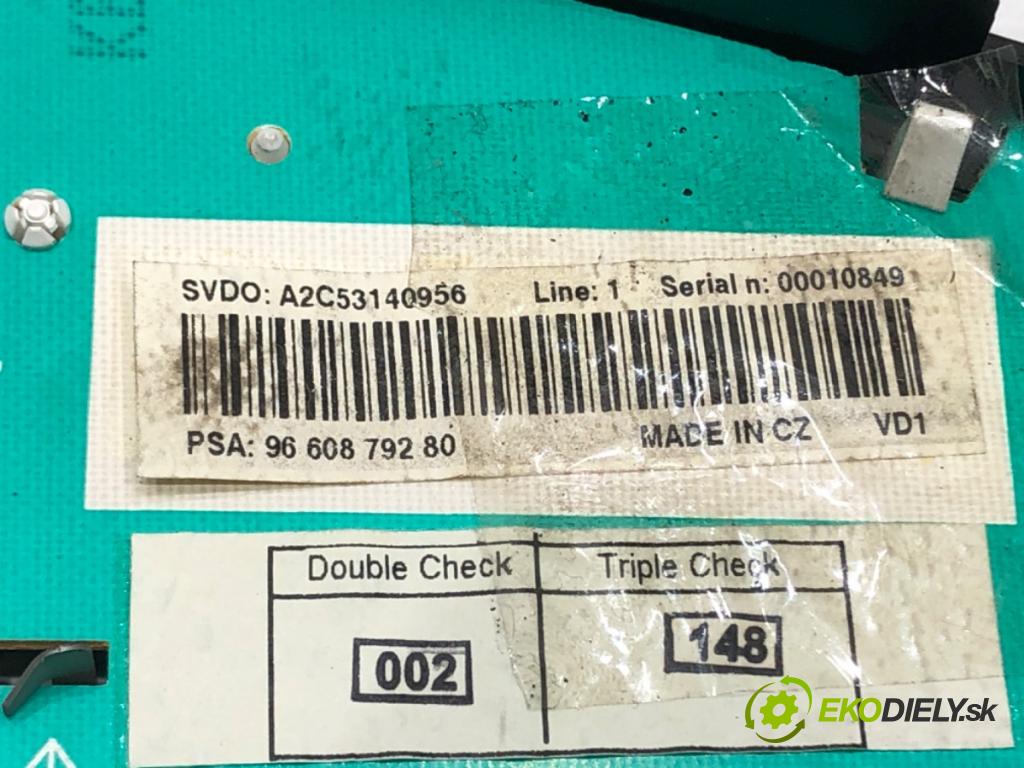 PEUGEOT 207 (WA_, WC_) 2006 - 2015    1.4 16V 65 kW [88 KM] benzyna 2006 - 2013  Prístrojovka 9660879280 (Prístrojové dosky, displeje)