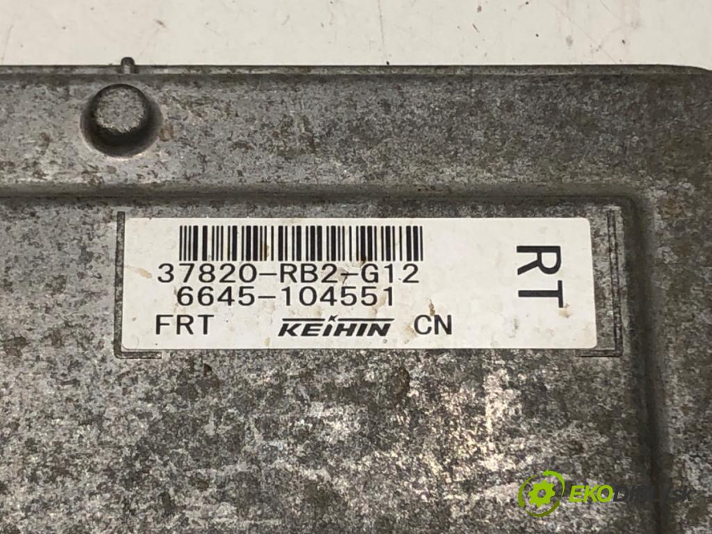 HONDA JAZZ III (GE_, GG_, GP_, ZA_) 2007 - 2022    1.2 (GG1) 66 kW [90 KM] benzyna 2008 - 2022  riadiaca jednotka Motor 37820-RB2-G12 (Riadiace jednotky)