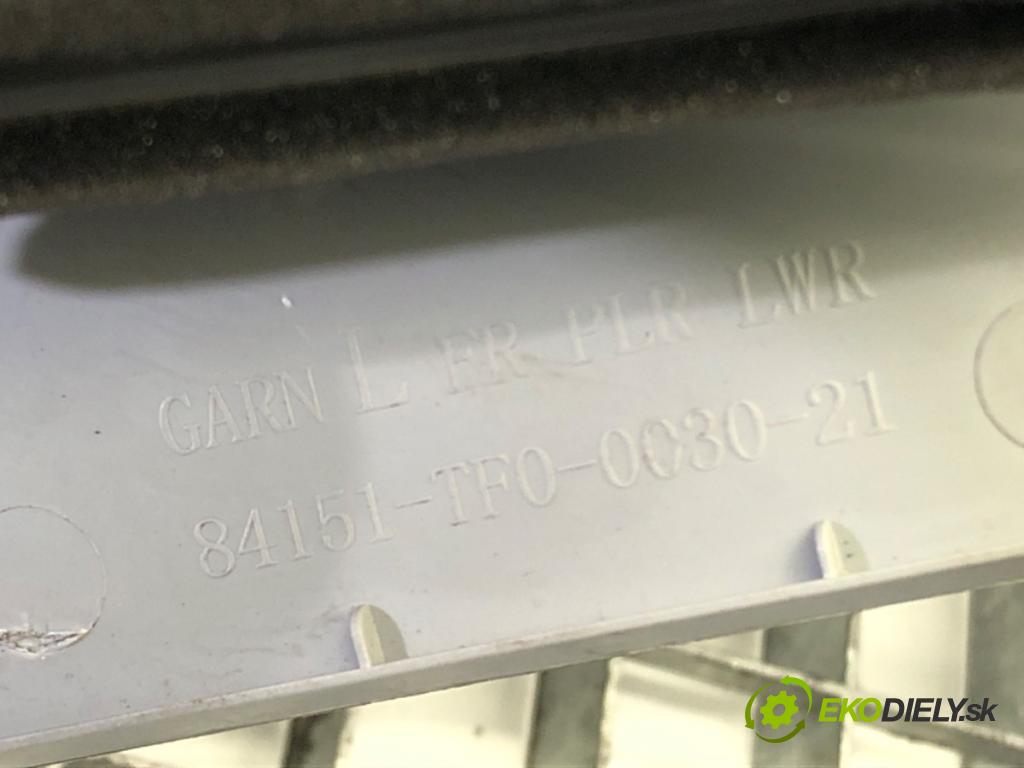 HONDA JAZZ III (GE_, GG_, GP_, ZA_) 2007 - 2022    1.2 (GG1) 66 kW [90 KM] benzyna 2008 - 2022  Clona stĺpika ľavá strana 84151-TF0-0030-21