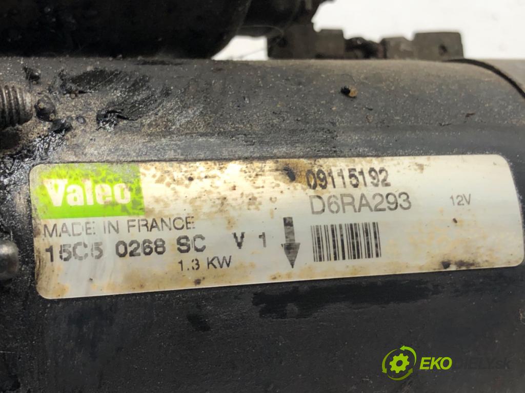 OPEL ASTRA H (A04) 2004 - 2014    1.4 (L48) 66 kW [90 KM] benzyna 2004 - 2010  Štartér 09115192 (Štartéry)