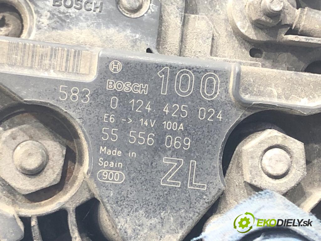 OPEL ASTRA H (A04) 2004 - 2014    1.4 (L48) 66 kW [90 KM] benzyna 2004 - 2010  Alternátor 0124425024 (Alternátory)